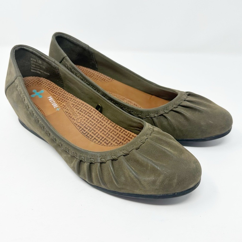 BareTraps Norma Posture+ Green Wedge‎ Round Toe Slip-On Shoes 8.5 - Picture 9 of 10